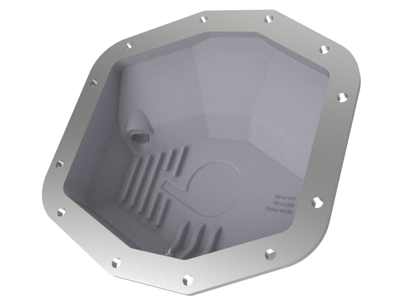 aFe POWER Street Series Rear Differential Cover, Raw with Machined Fins, Part Number 46-71280A, for Ram 1500 TRX and RHO