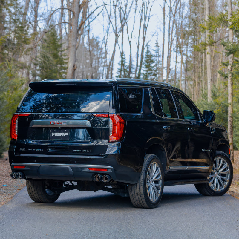 MBRP S50573CF Armor Pro Cat-Back Exhaust System for 2021-2023 Chevrolet Tahoe and GMC Yukon