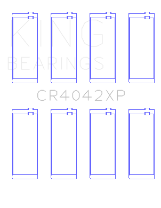 King Engine Bearings CR4042XP.026 BMW M40/M42/M43/M44 Connecting Rod Bearings, +0.026 mm