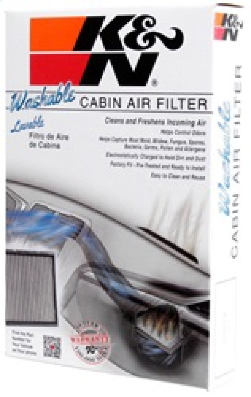 K&N VF1013 Washable Cabin Air Filter for 2013-2015 Subaru BRZ and Scion FR-S