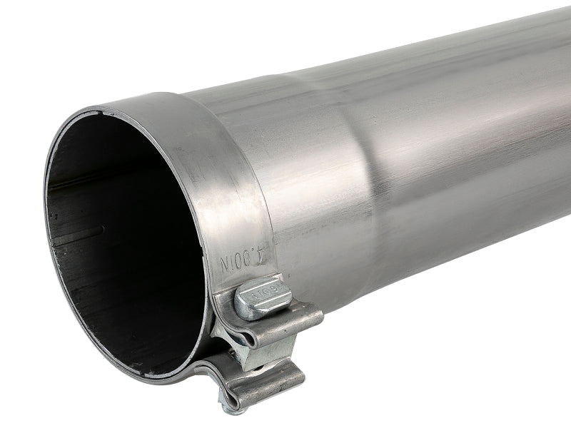 aFe SATURN 4S 409 Stainless Steel Muffler Delete Pipe, 4-Inch Inlet/Outlet, Part Number 49M00039