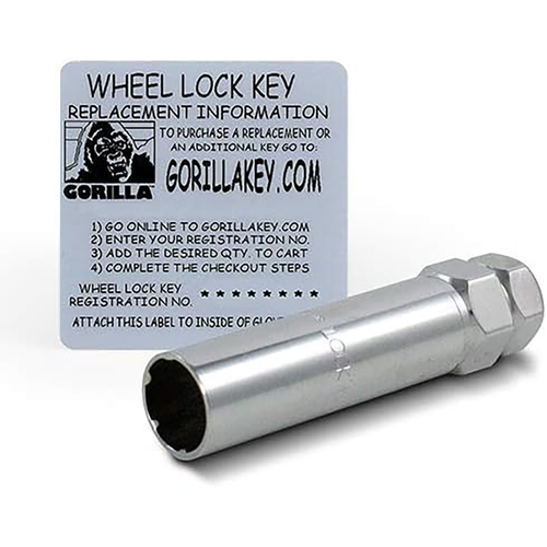 Gorilla Automotive SD Lock Acorn Chrome Lug Nuts, 1/2-Inch, 5-Pack