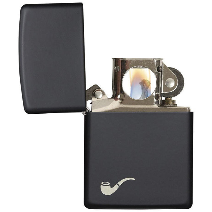Zippo 218PL Windproof Pipe Lighter, Black Matte