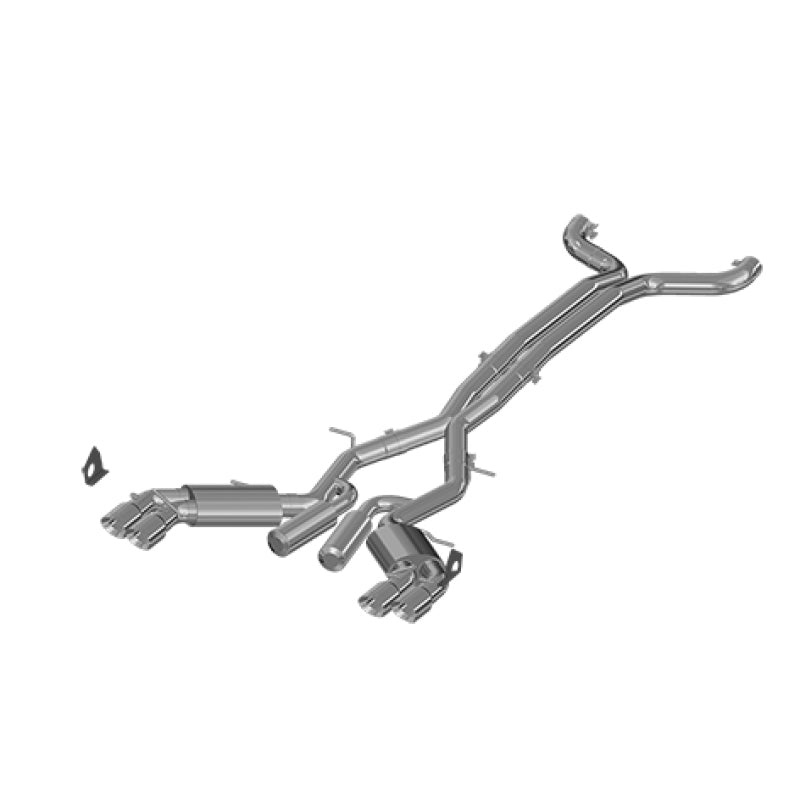 MBRP S7032409 Armor Plus Cat-Back Exhaust System for 2016-2021 Chevrolet Camaro SS 6.2L