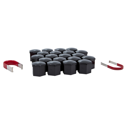 Gorilla Automotive 21CAP-IBK 21mm Hex Black Wheel Lock Cap Set