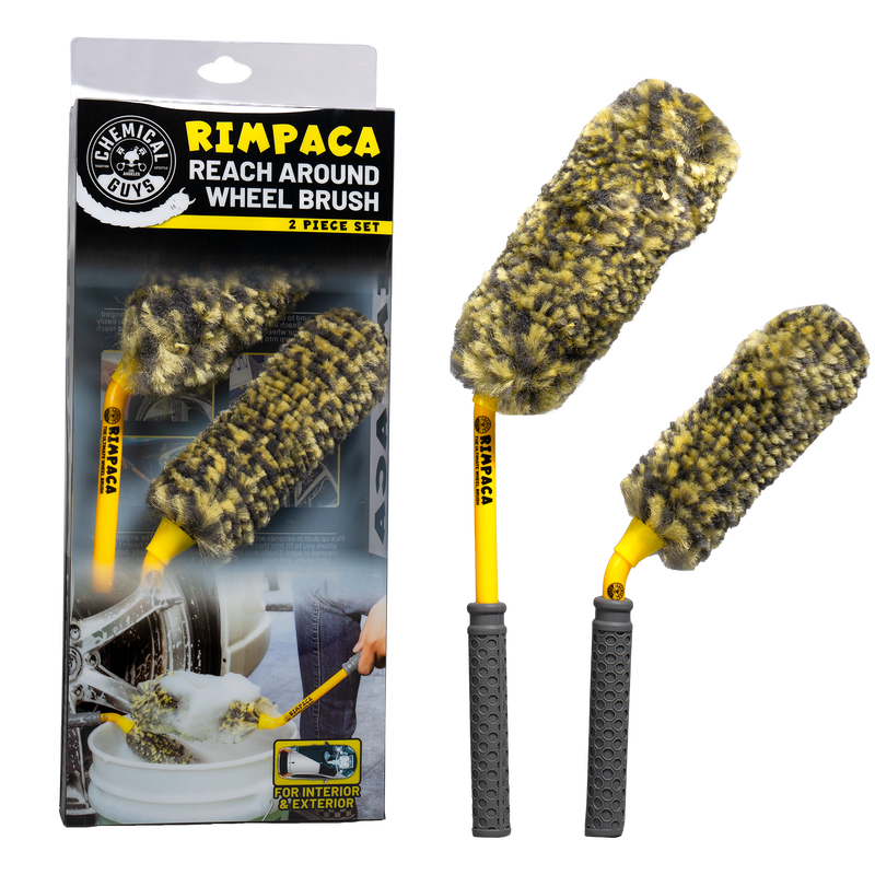 Chemical Guys Rimpaca Reach Around Ultimate Wheel Brush Set - 2 Pcs - Case of 12