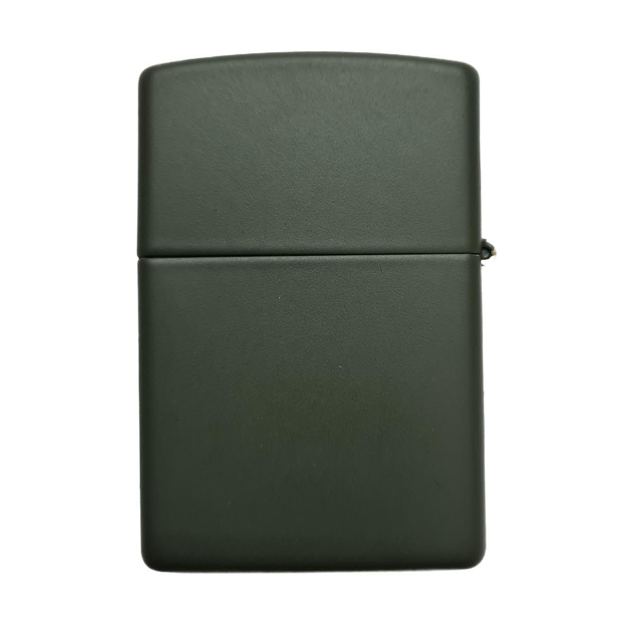 Zippo 22CI413623 Windproof Lighter, Fighter Plane Shark Teeth Nose Art, Matte Green