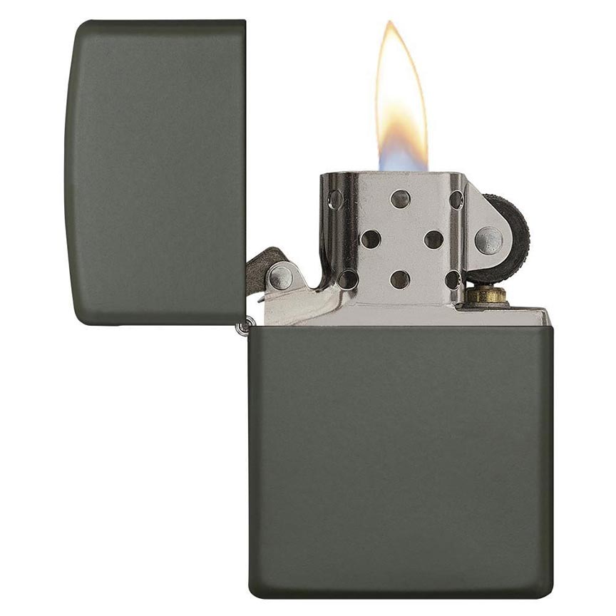 Zippo Windproof Lighter - Green Matte