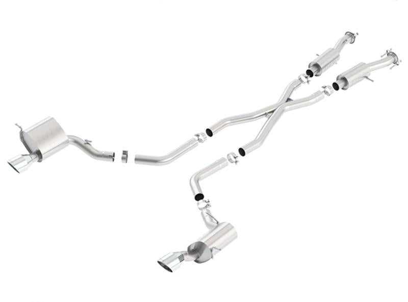 Borla 140632 S-Type Cat-Back Exhaust System for 2015-2021 Jeep Grand Cherokee SRT 6.4L V8