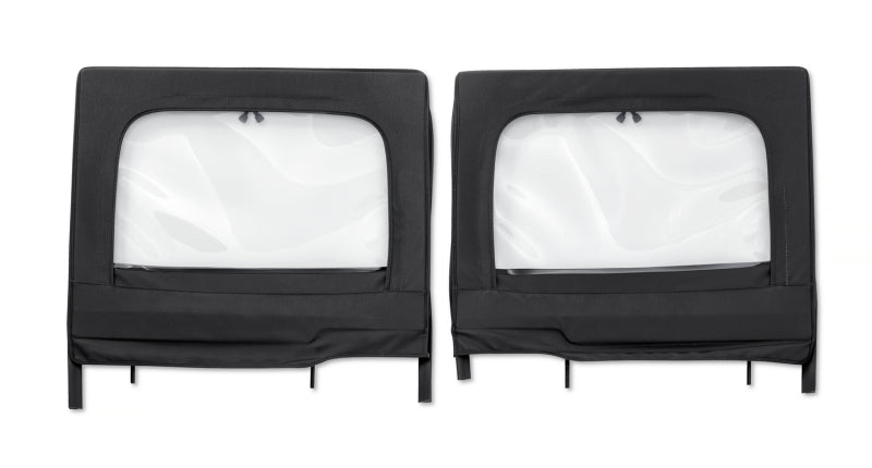 Bestop 20-26 Jeep Gladiator / 18-26 Wrangler JL Rear Element Upper Doors (Black Diamond)