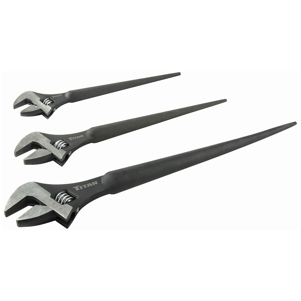 Titan Tool 3-Piece Adjustable Construction Wrench Set