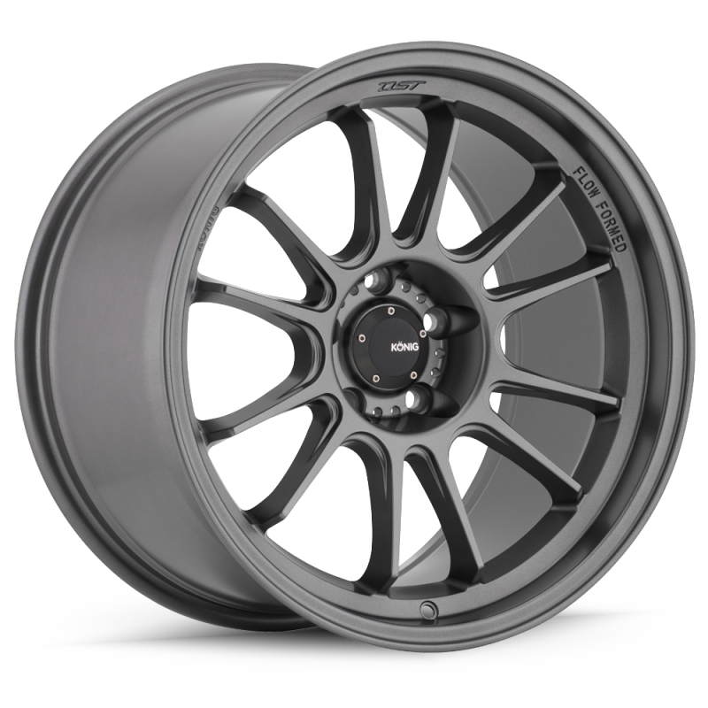 Konig Hypergram 17x9 Wheel, 5x114.3 Bolt Pattern, +40 Offset, Matte Gray