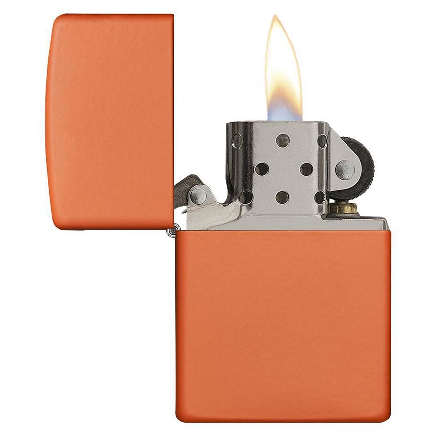 Zippo Orange Matte Windproof Lighter