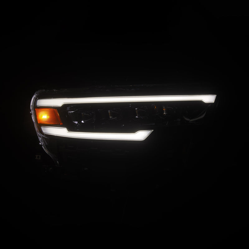AlphaRex 25-26 Dodge Ram 1500 NOVA LED Projector Headlights - Alpha Black with Activation Light, Sequential Signal, and Switchback Function