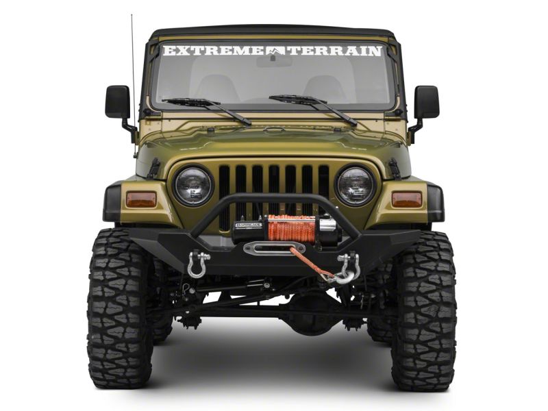 Raxiom 97-06 Jeep Wrangler TJ 50-Inch LED Light Bar Windshield Mount with Auxiliary Brackets - raxJ106746