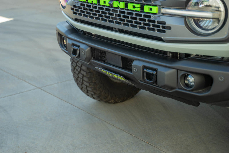 DV8 Offroad dveLPBR-05 Slanted Front License Plate Mount for 2021-2025 Ford Bronco Capable Steel Bumper
