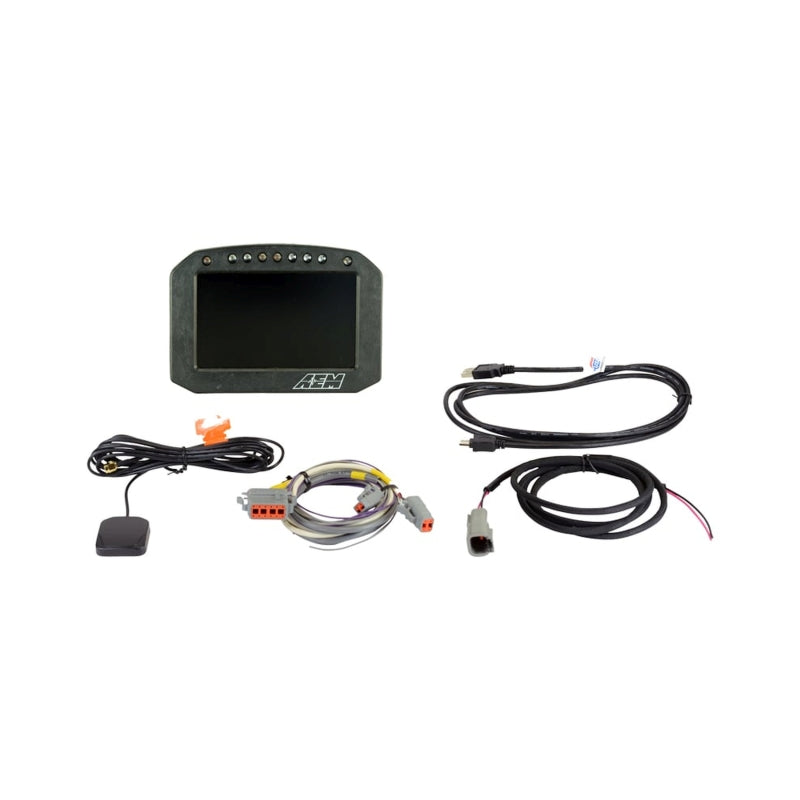 AEM CD-5G Carbon Flat Panel Digital Dash Display with Internal 20 Hz GPS and Antenna, Part 30-5602F