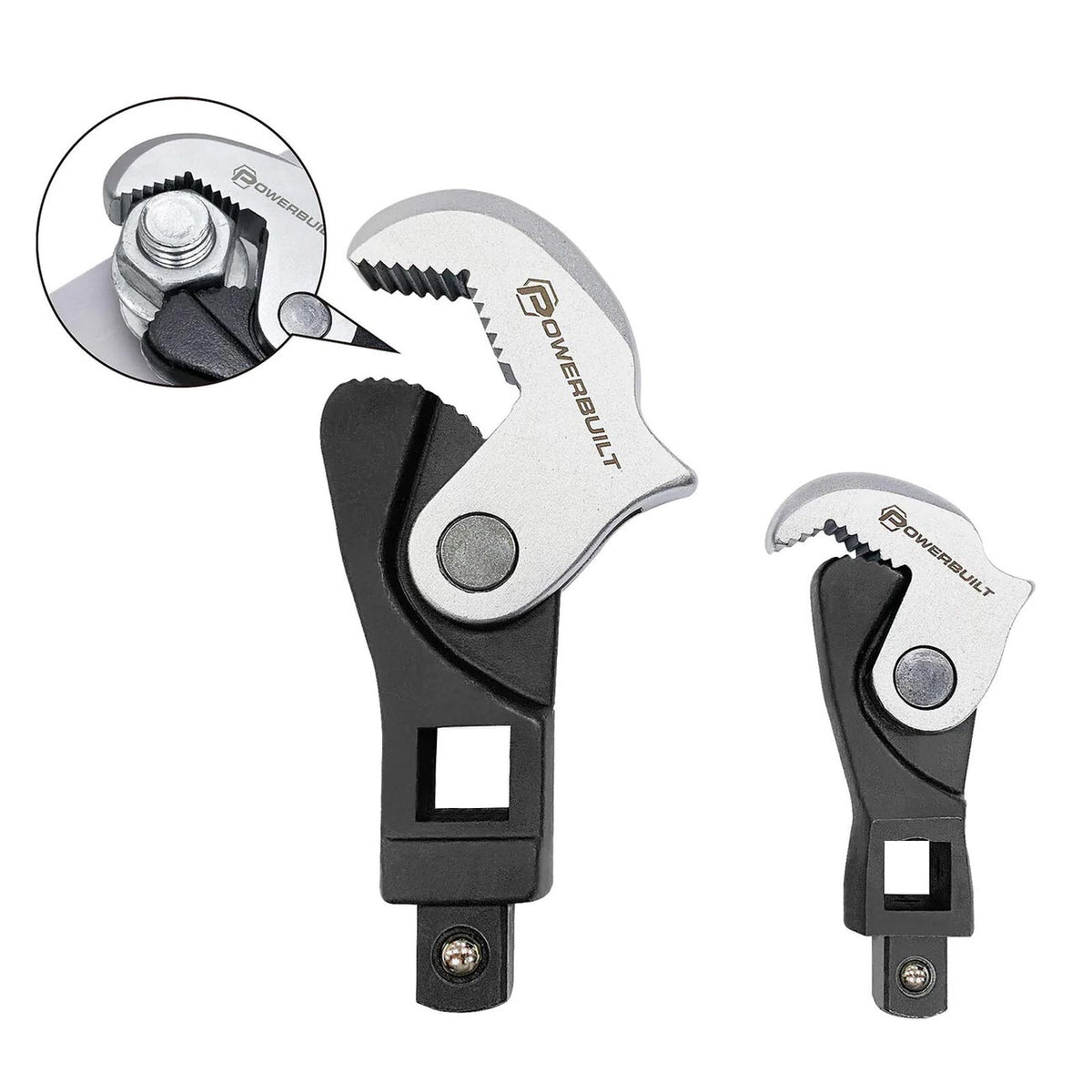 Powerbuilt Spring Crowfoot Wrench Set, 2-Piece Set