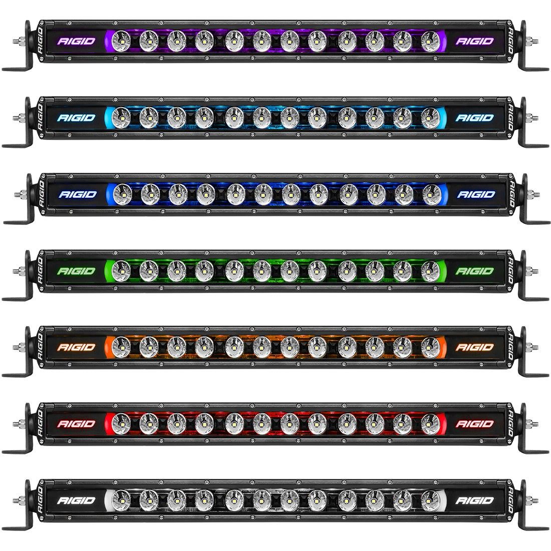Rigid Industries - 240603 - Auxiliary Light - Radiance Plus SR-Series LED Light 8 Option RGBW Backlight 40 Inch RIGID