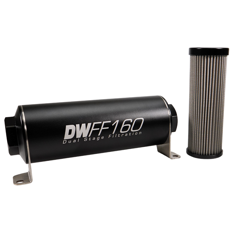 DeatschWerks DWK8-03-160-010K Stainless Steel 10AN 10-Micron Inline Fuel Filter Housing Kit
