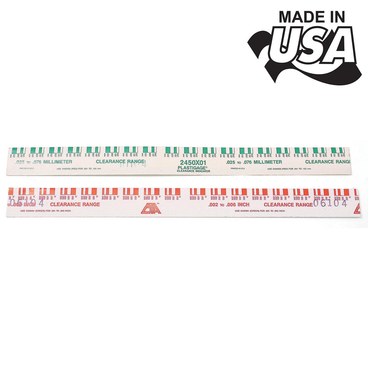 CTA Tools Plastigage Set for Measuring Clearances Without a Micrometer, 2-Piece