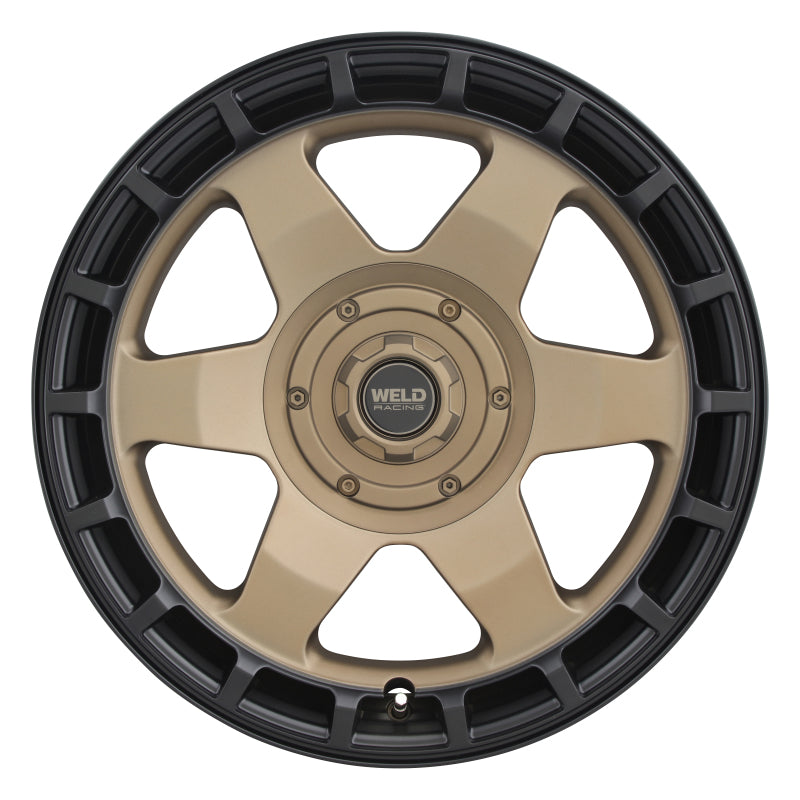 Weld Off-Road Ridge 20x9 Satin Bronze Wheel (Black Ring) with 8x170 Bolt Pattern and 125.1mm Hub Bore