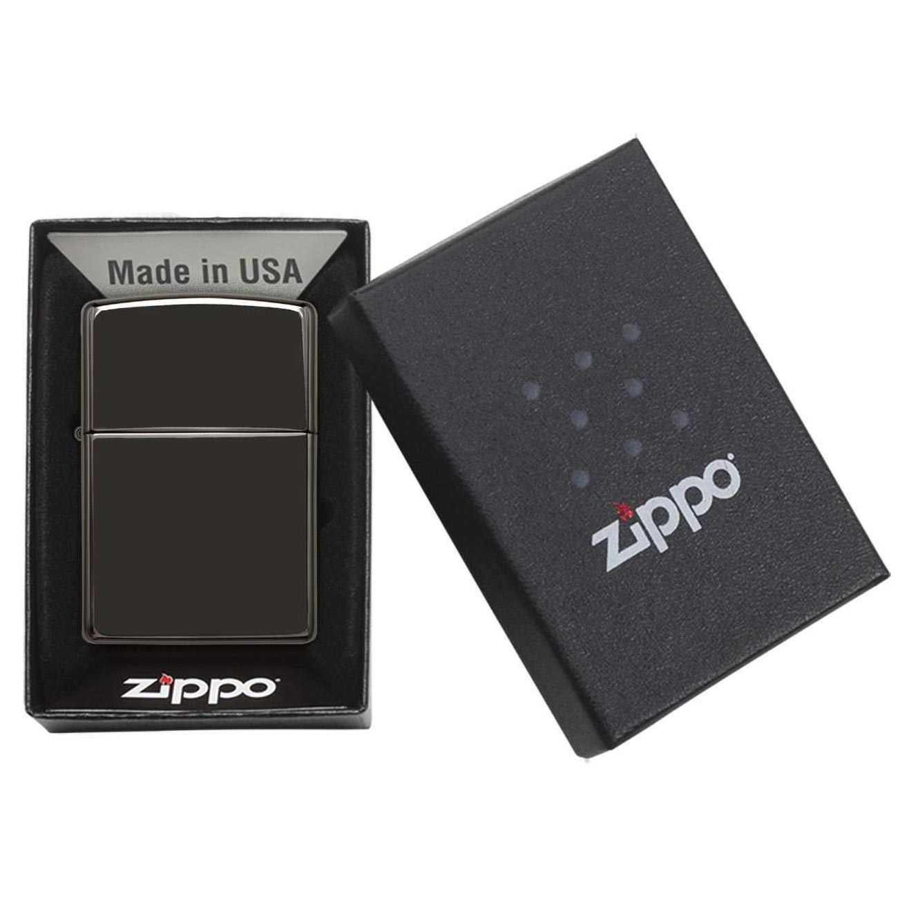 Zippo Windproof Lighter with Ebony Finish, Classic Case