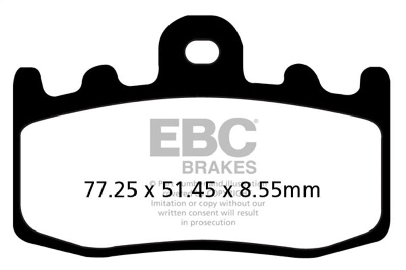 EBC Powersports FA335HH Double-H Sintered Front Brake Pads for Select BMW Motorcycles