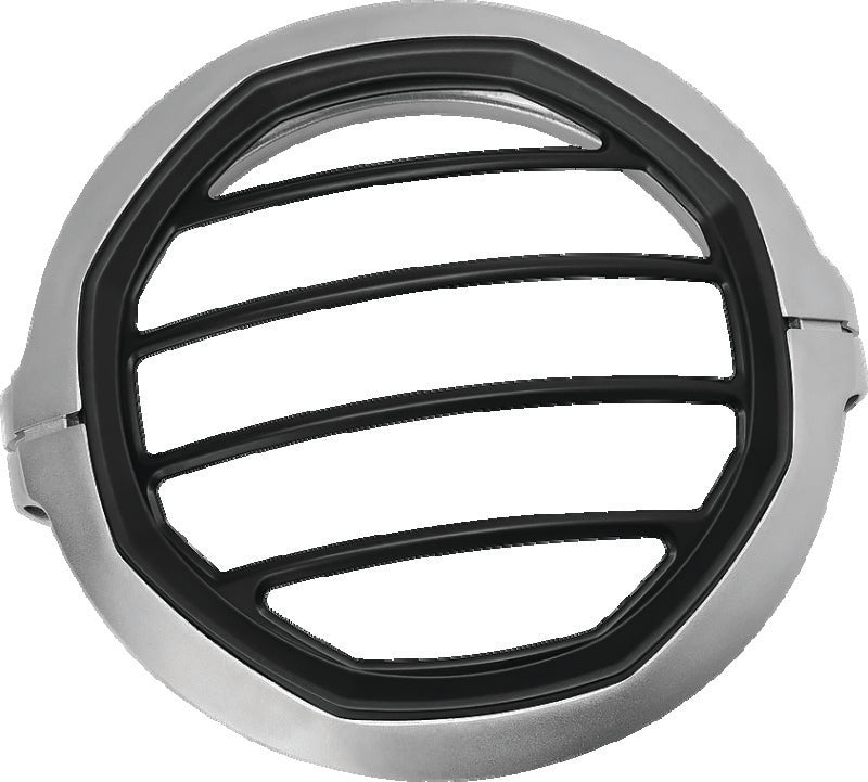 Kuryakyn Dillinger 5-3/4-Inch Headlight Trim Ring, Satin Black - Part 6687