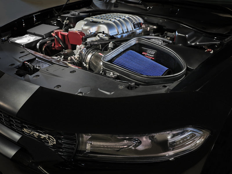 aFe Power 57-10027R Track Series Carbon Fiber Intake with Pro 5R Filter for 2021-2023 Dodge Charger SRT Hellcat Redeye 6.2L V8