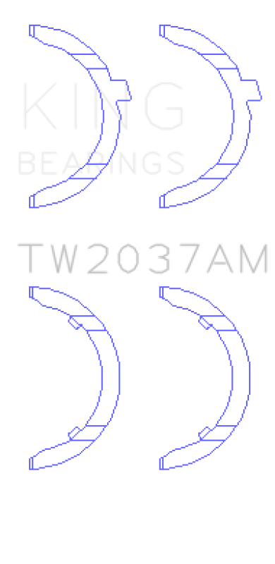 King Engine Bearings TW2037AM Thrust Washers for BMW S62B50 5.0L V8