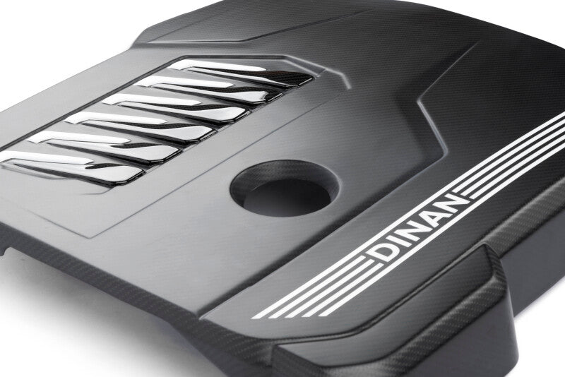 Dinan B58D Matte Carbon Fiber Engine Cover with Gloss Accents for BMW G Series Models