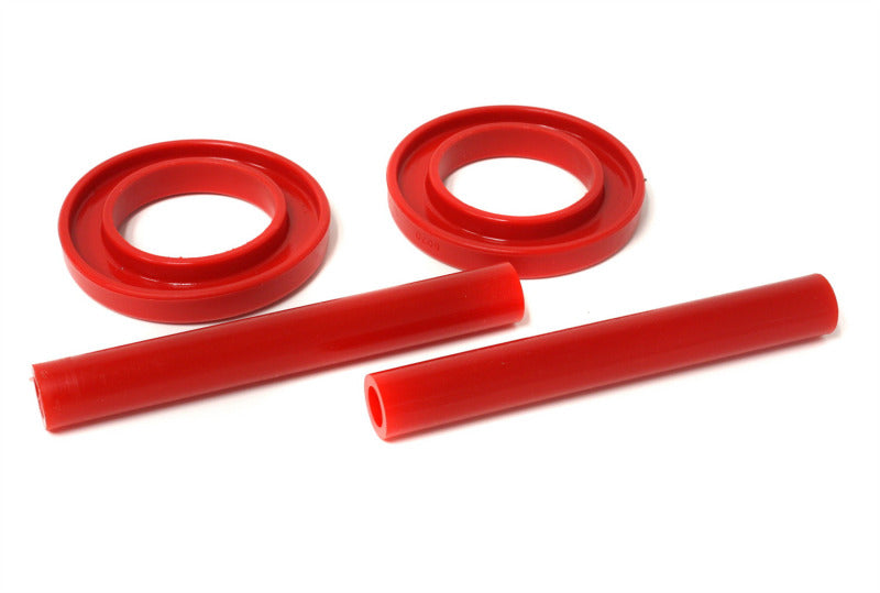 Energy Suspension eng4.6102R - 83-04 Ford Mustang SVO Red Front Spring Upper & Lower Isolator Set