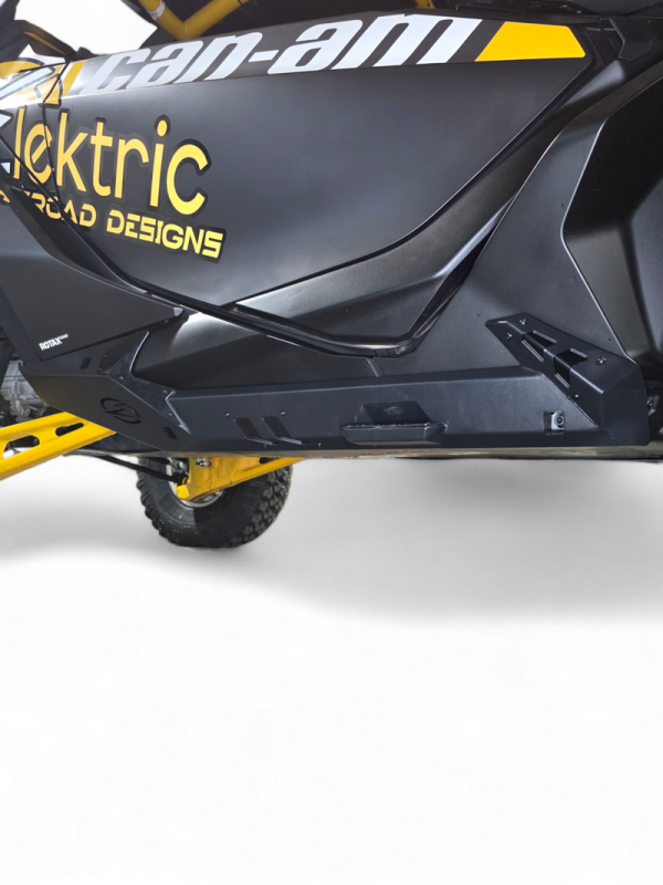Elektric Offroad Volt Series Rocker Guards for 2024+ Can-Am Maverick R – Side-Impact Protection with Built-In Step Plate