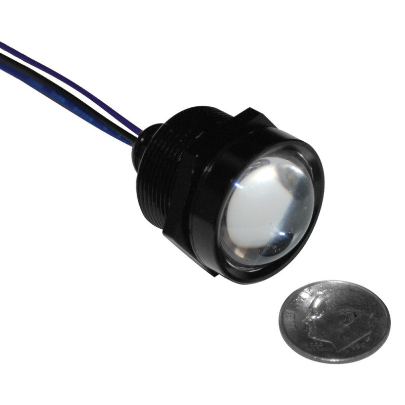 Letric Lighting Royal Flush LED 1-Inch Black/Red Light, Part Number letLLC-RFBB-R