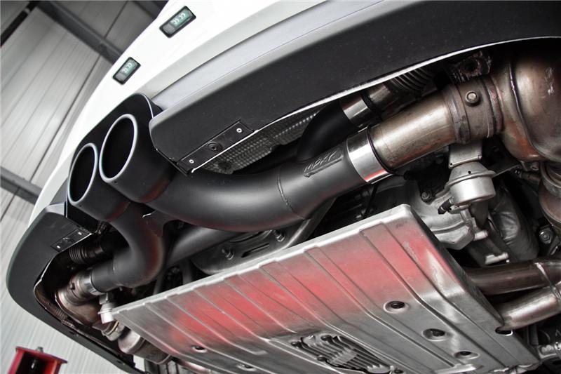 MBRP S7607BLK Armor BLK Center Muffler Bypass for 2014-2019 Porsche 911 GT3/GT3RS