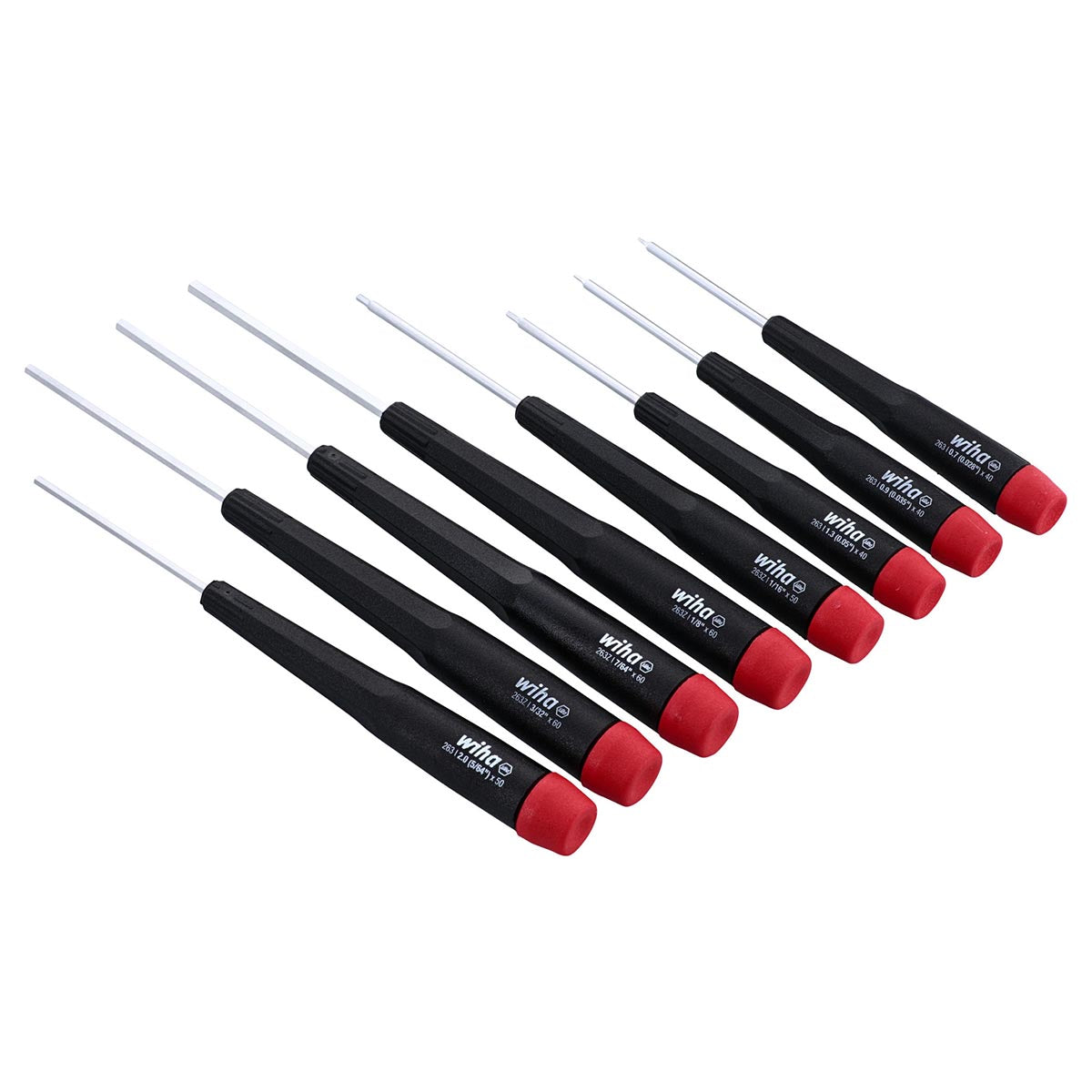 Wiha Precision Hex SAE Screwdriver Set, 8-Piece