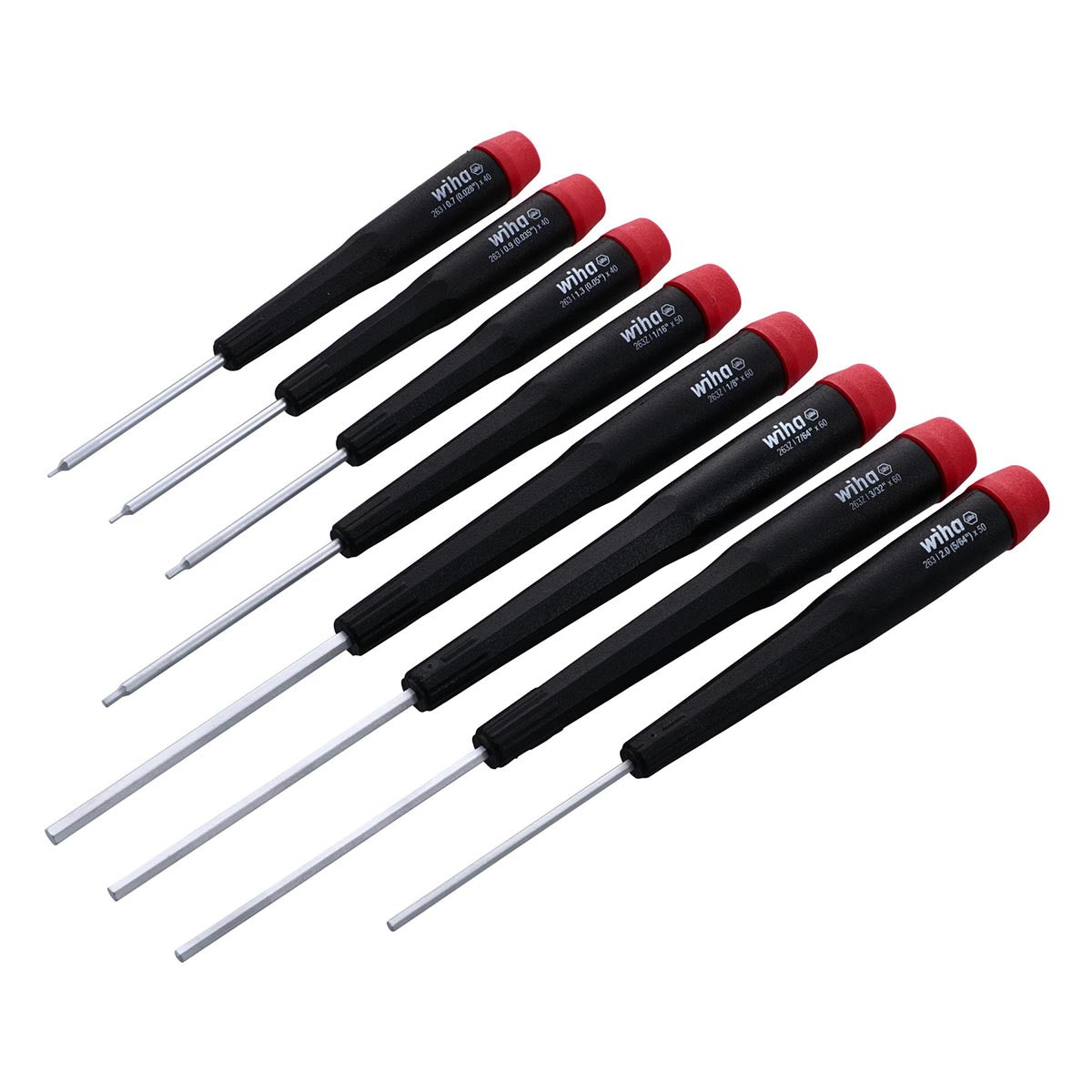 Wiha Precision Hex SAE Screwdriver Set, 8-Piece