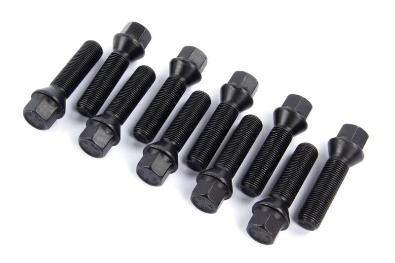 Dinan Lug Bolts - Cone Seat - M14x1.25 - 30mm - Black, Set of 10