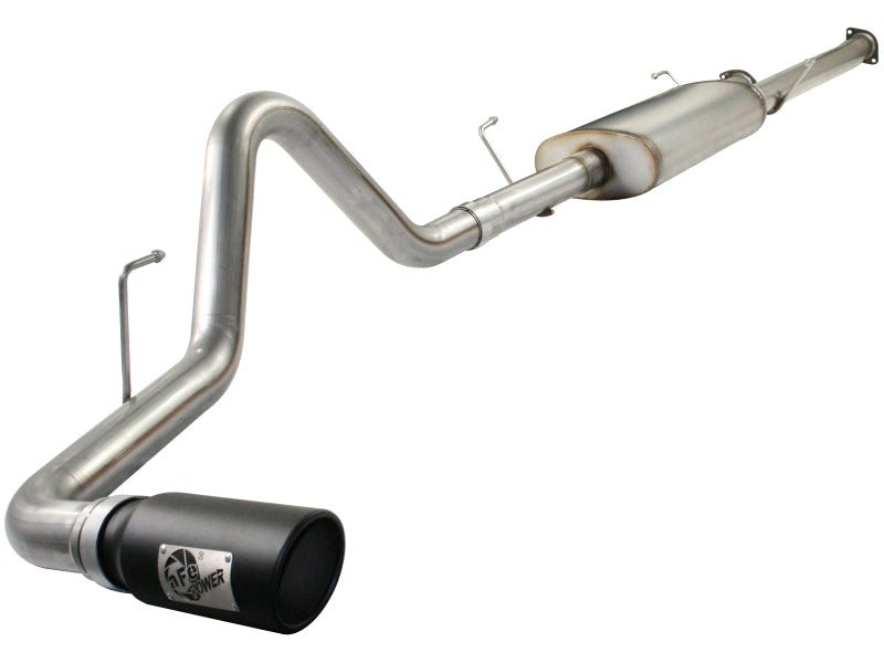 aFe MACH Force XP 3-Inch Cat-Back Exhaust System with Black Tip, Part Number 49-46008-B, for Toyota Tundra 5.7L V8