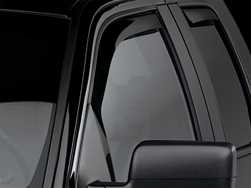 WeatherTech 04-08 Ford F-150 Super Cab Dark Smoke Side Window Deflectors - Precision Fit & Aerodynamic Design