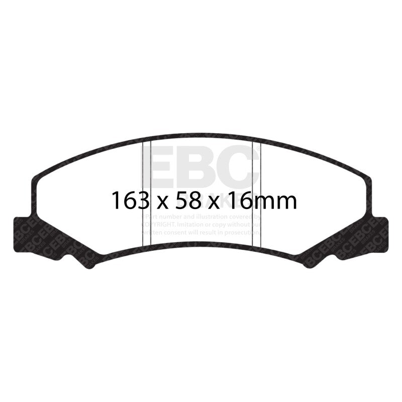 EBC Redstuff Ceramic Front Brake Pads DP31762C for 2008–2009 Buick Allure