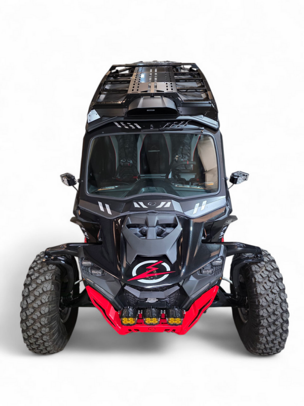 Elektric Off Road 2024+ Can-Am Maverick R Max Roof Rack with Integrated Lighting and Multiple Mounting Points