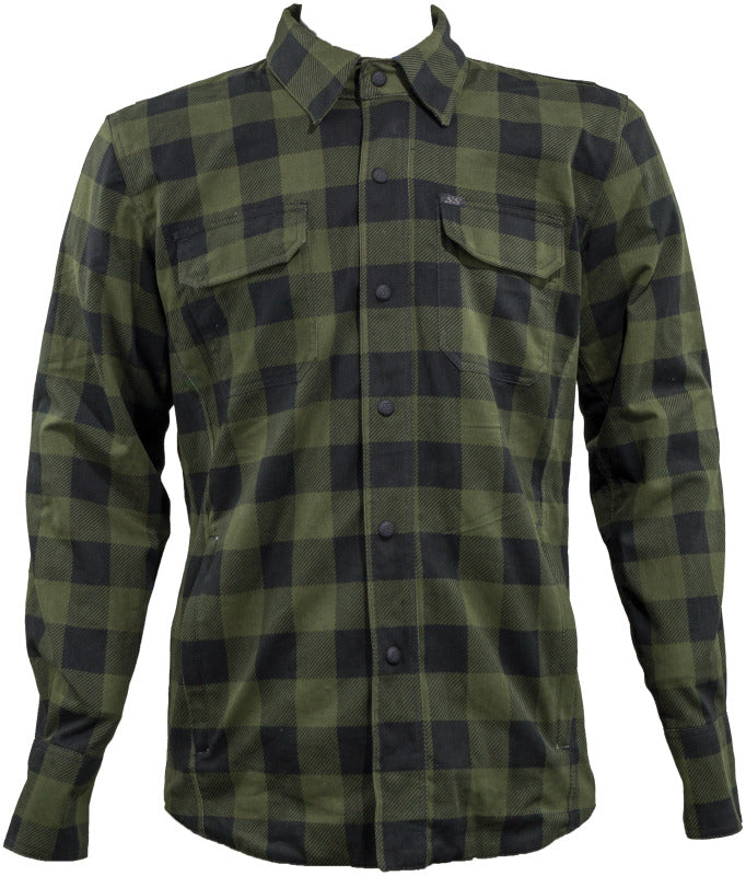 Speed and Strength True Grit Armored Motoshirt Olive/Black - 2XL
