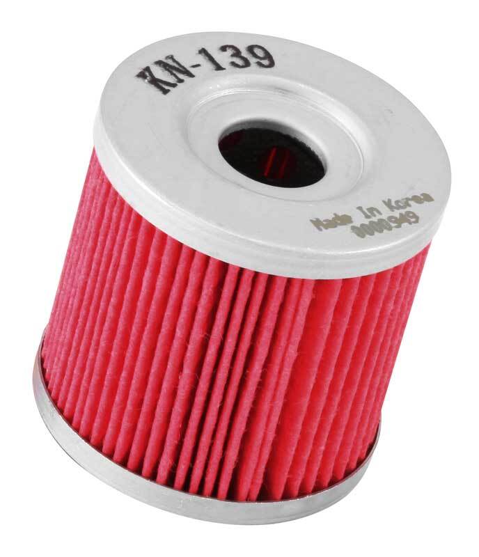 K&N Engineering KN-139 Premium Powersports Oil Filter for Suzuki, Kawasaki and Arctic Cat