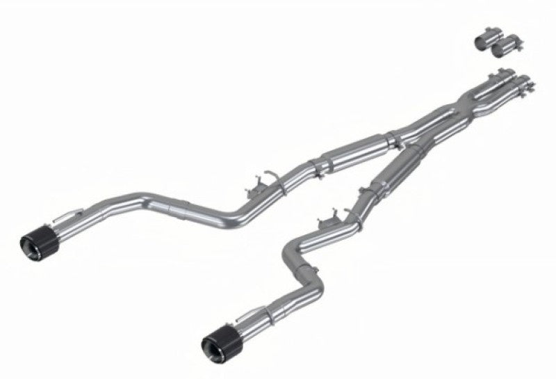 MBRP Armor Pro Cat-Back Exhaust System with Carbon Fiber Tips for 2015–2017 Dodge Charger