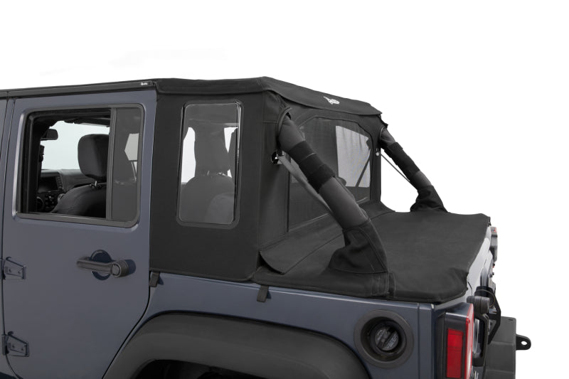Bestop Halftop Conversion Kit for Jeep Wrangler JK 4-Door 2007-2018 - Black Diamond