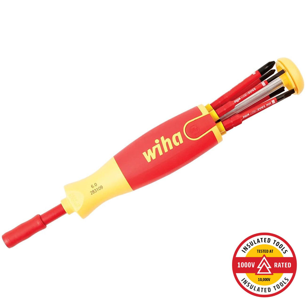 Wiha SlimLine Insulated 6-in-1 Multi-Driver 7-Piece Set