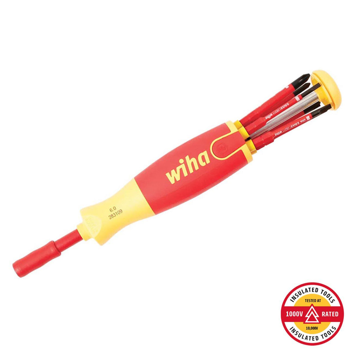 Wiha 6-in-1 Insulated SlimLine Ultra Driver Set, 7-Piece
