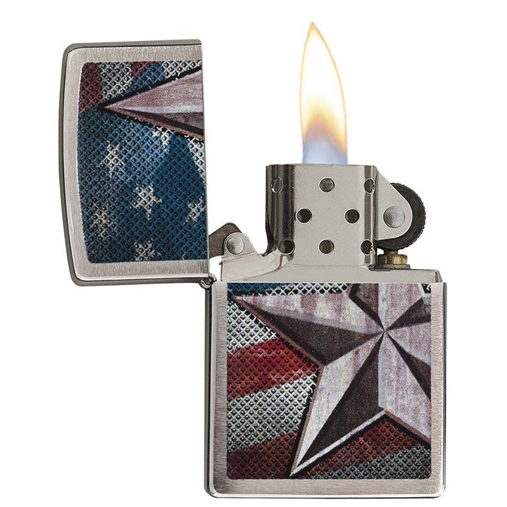 Zippo American Flag Retro Star Windproof Lighter